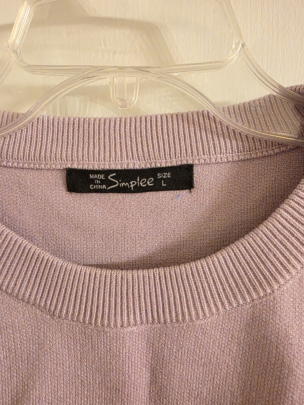 Lavender Cloud Pattern Sweater - Picture 4 of 5